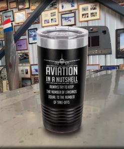 Aviation In a Nutshell Engraved Tumbler 20oz