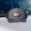 Trucker Cap with Custom Leatherette Patch 3 x 2 Oval