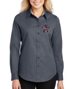 Ladies Long Sleeve Easy Care Shirt - Patriots Jet Team