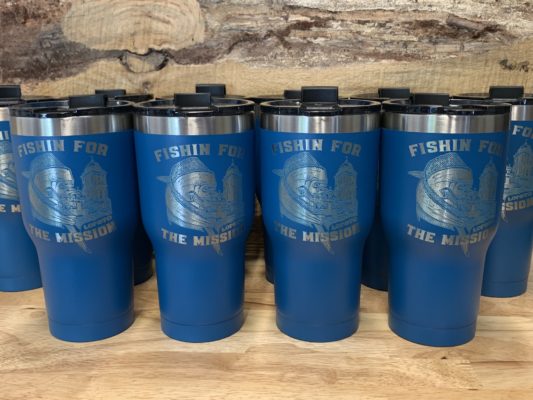Fishing Laser Etched Tumbler